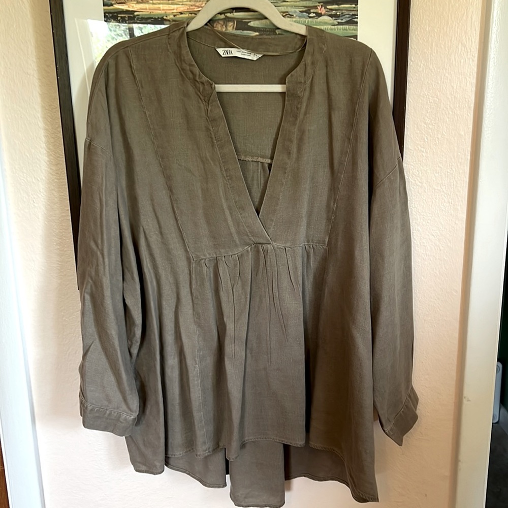 Zara linen top
